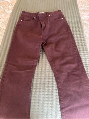 LOFT Women’s Ankle/Cropped Jeans in Deep Wine